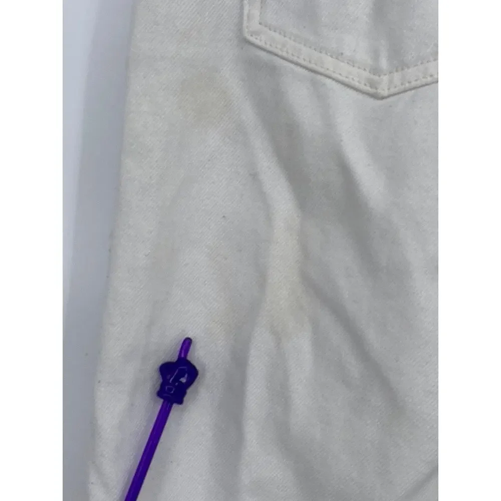 COS Women’s White Loose Fit Straight-Leg Denim High-Rise Jeans SZ 26 - Picture 5 of 11